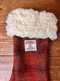 Harris tweed Christmas stocking