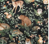 Woodland Storybook short cuffed Romper 0-4 years