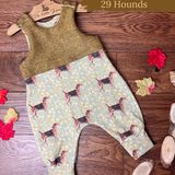 Dog breeds harris tweed topped romper