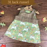 Dog breeds harris tweed topped dress