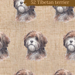Dog Breeds romper with rolled cuffs 0-4 years