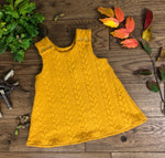 Cable knit A-line dress