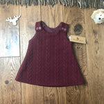 Cable knit A-line dress