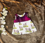 Little lambs harris tweed topped dress
