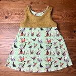 Into the country harris tweed topped dress