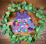Hummingbirds cable knit topped dress