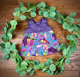 Hummingbirds cable knit topped dress