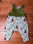 Woodland friends harris tweed topped romper