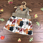 Till the cows come home harris tweed topped dress