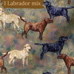 Dog Breeds romper with rolled cuffs 0-4 years