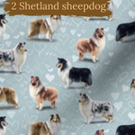 Dog Breeds romper with rolled cuffs 0-4 years
