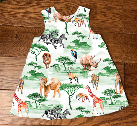 Safari A-Line Dress 0-4 years