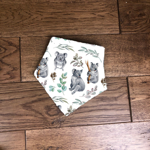 Koala bandana dribble bib