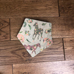 Patchwork horses bandana dribble bib