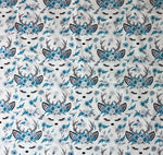 Winter deer top knot headband