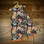 Hummingbird flutters short cuffed Romper 0-4 years