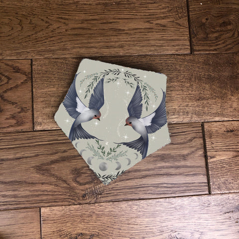 Midnight swallows bandana dribble bib