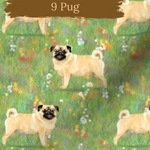 Dog Breeds romper with rolled cuffs 0-4 years