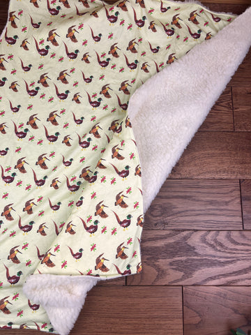 The Little Fawn Pheasant Blanket