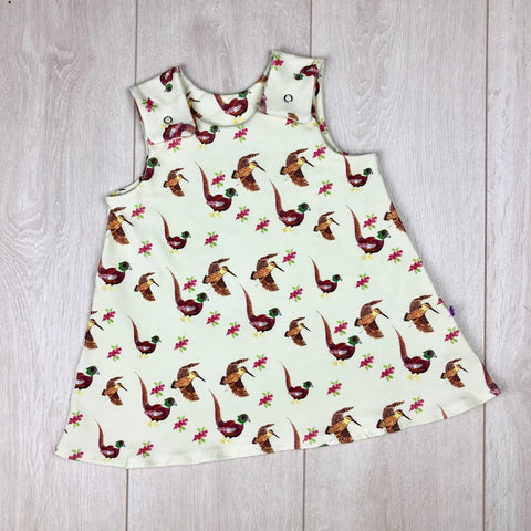 The Little Fawn Pheasant A-Line Dress 0-4 years