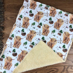 The Little Fawn Highland Cow Blanket