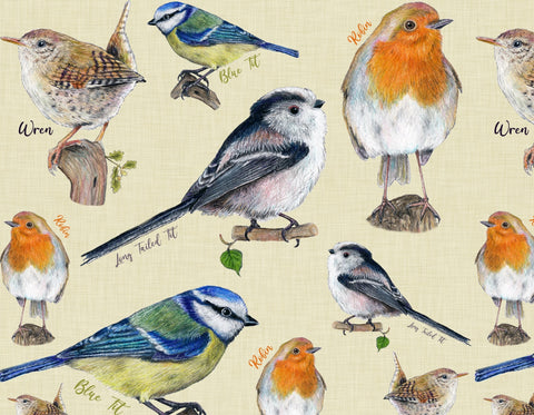 Garden birds Romper 0-4 years