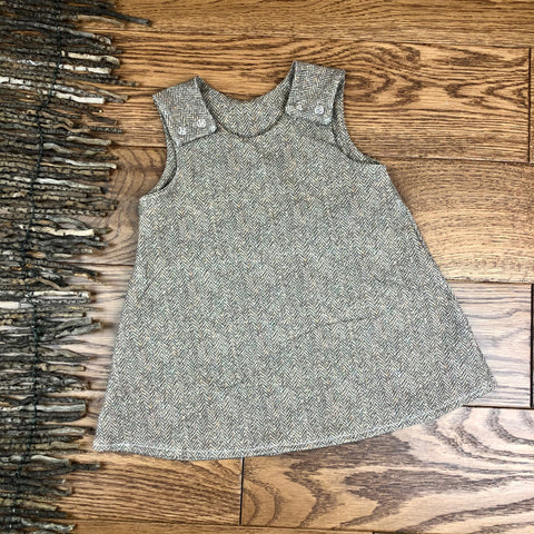 Tweed Effect A-Line Dress 0-4 years