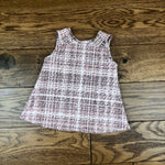 Pink tweed effect A-Line Dress 0-4 years