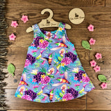 The Little Fawn Hummingbirds A-Line Dress 0-4 years