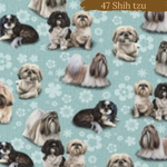 Dog Breeds romper with rolled cuffs 0-4 years