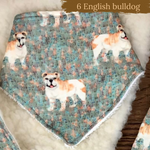 Dog Breeds Bandana dribble bib