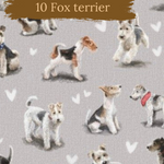 Dog Breeds romper with rolled cuffs 0-4 years