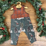 Winter night harris tweed topped romper