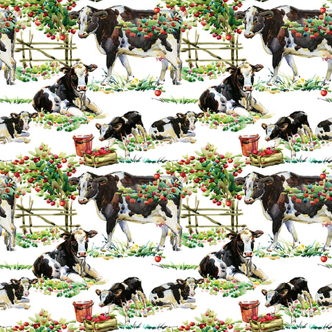 Cows in the orchard top knot headband