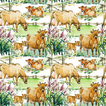 Cows in the meadow harris tweed topped romper