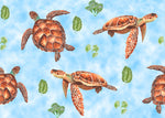 Sea turtles shorts with rolled cuffs 0-4 years