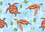 Sea turtles shorts with rolled cuffs 0-4 years