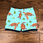 Sea turtles cuffed shorts