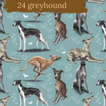 Dog Breeds romper with rolled cuffs 0-4 years