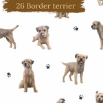 Dog Breeds romper with rolled cuffs 0-4 years